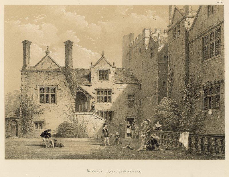 Borwick Hall, Lancashire od Joseph Nash