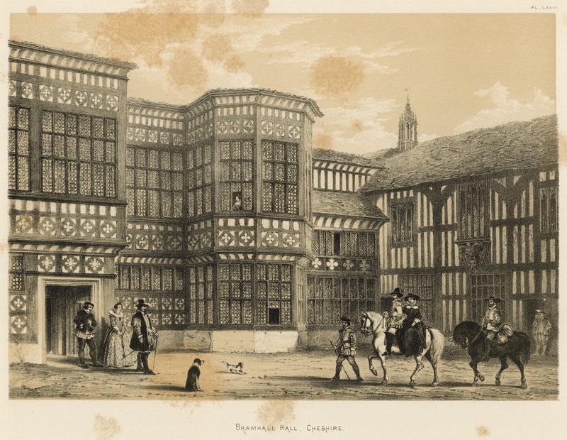 Bramhall Hall, Cheshire od Joseph Nash