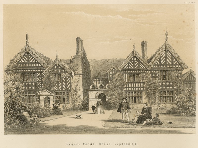 Garden Front, Speke, Lancashire od Joseph Nash