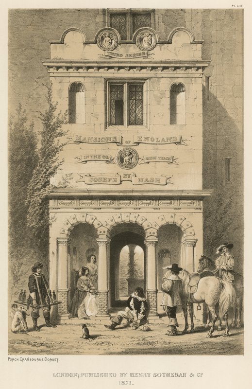 Veranda, Cranborne, Dorset od Joseph Nash