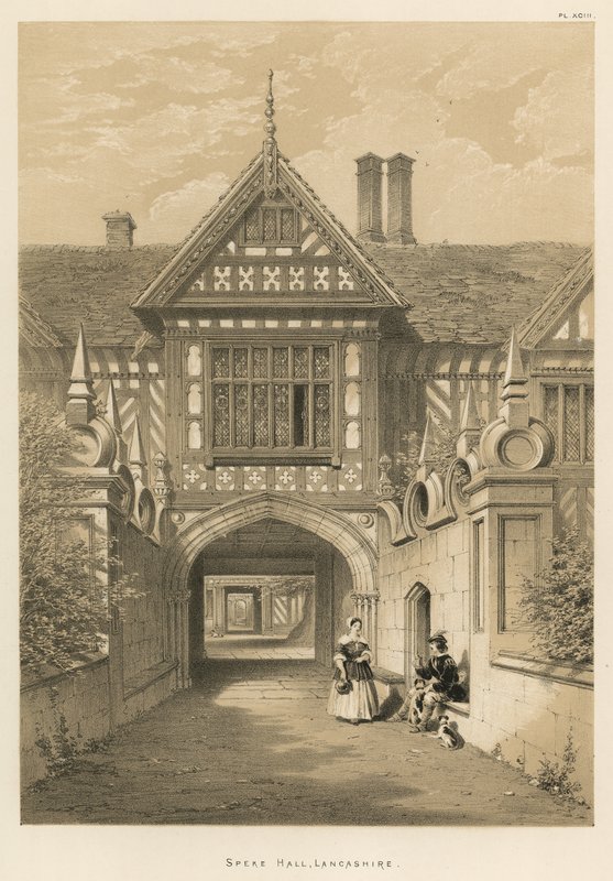 Speke Hall, Lancashire od Joseph Nash