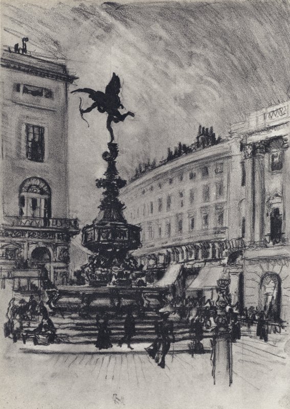 Piccadilly Circus od Joseph Pennell