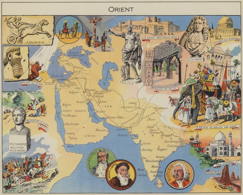 Orient (barevná litografie) od Joseph Porphyre Pinchon