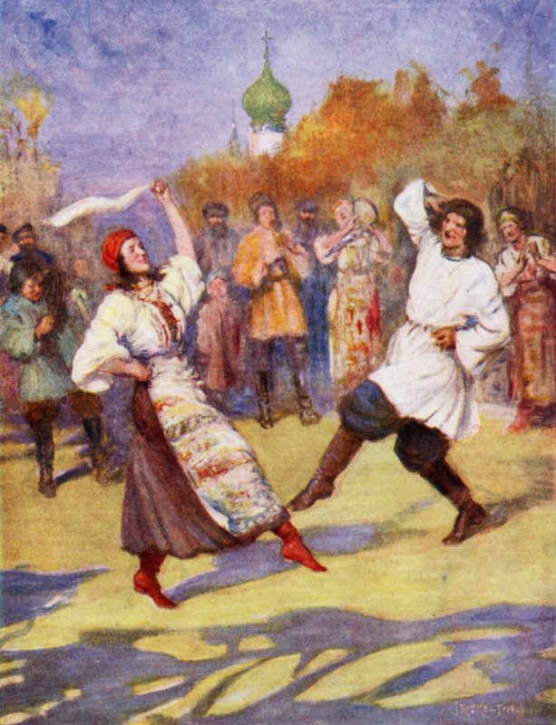 Ruský selský tanec od Joseph Ratcliffe Skelton