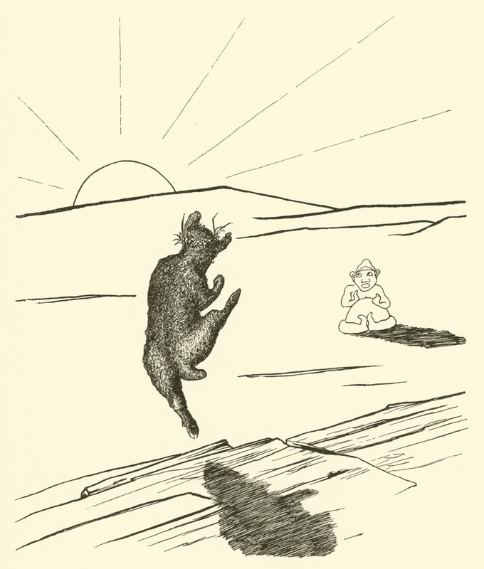 Old Man Kangaroo (rytina) od Joseph Rudyard (after) Kipling