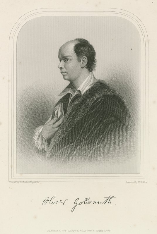 Oliver Goldsmith , anglo-irský autor od Joshua Reynolds