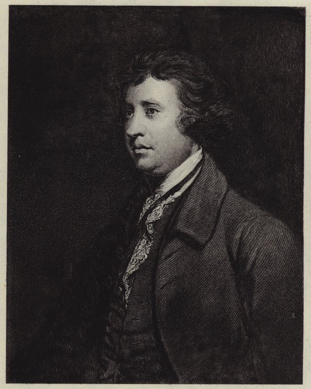 Edmund Burke (litho) od Joshua (after) Reynolds