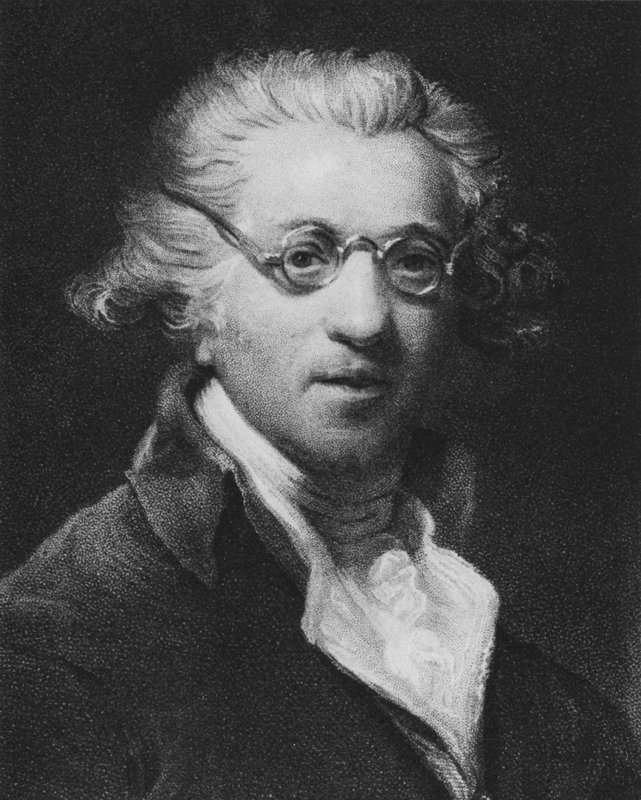 Sir Joshua Reynolds, autoportrét (litho) od Joshua (after) Reynolds