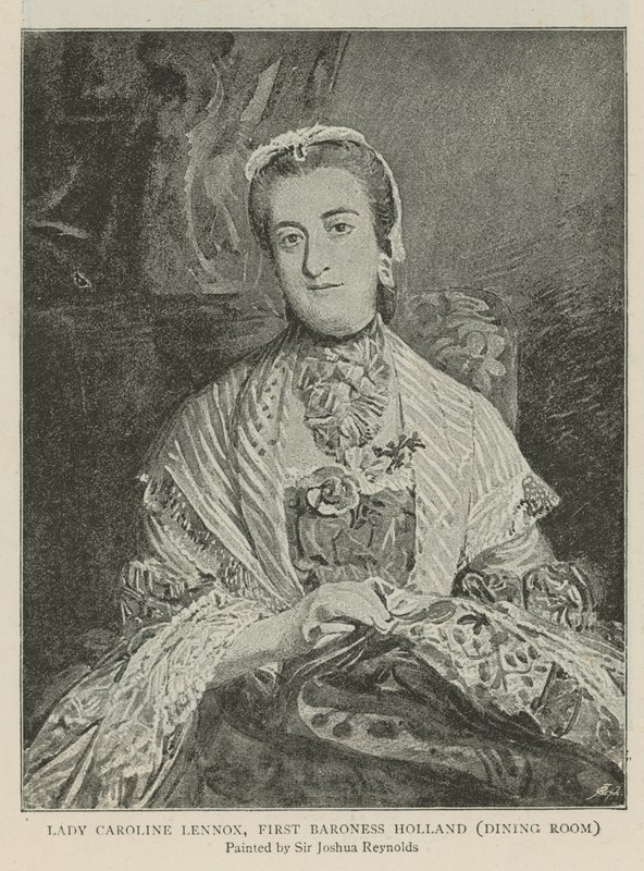 Lady Caroline Lennox, první baronka Holland od Joshua Reynolds