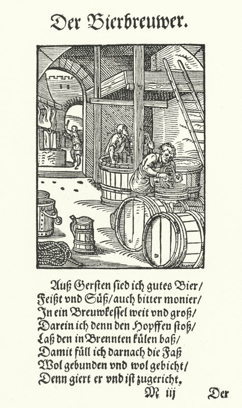 The Brewer (rytina) od Jost (after) Amman