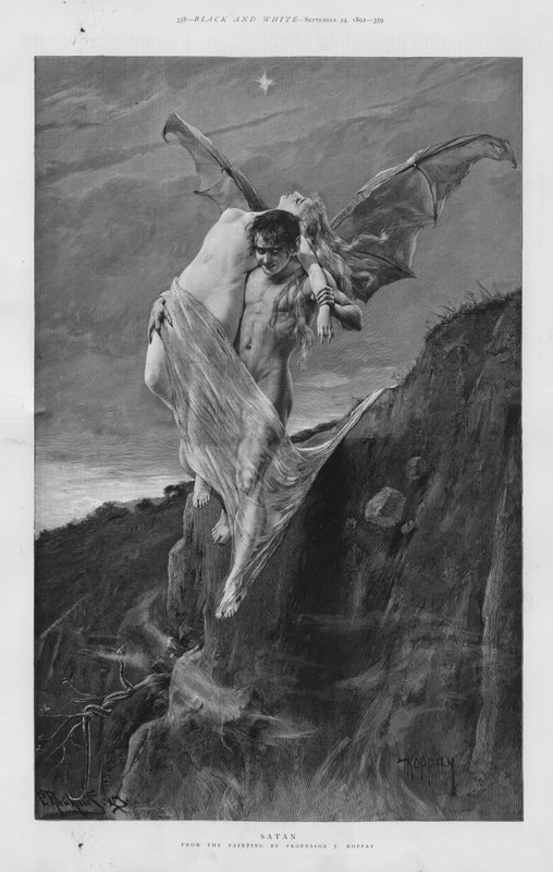 Satan (Litho) od Joszi Arpad Koppay