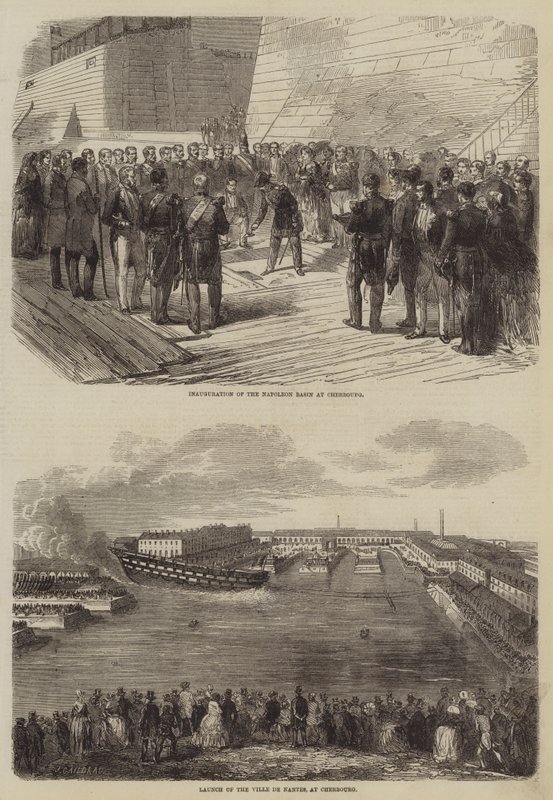 Napoleon Basin v Cherbourgu od Jules Gaildrau