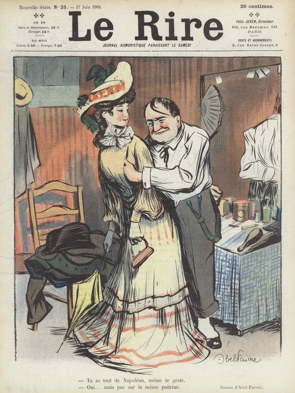 Ilustrace pro Le Rire od Jules Abel Faivre