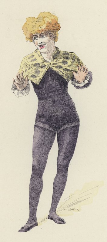 Klaun (barva litho) od Jules Arsene (after) Garnier