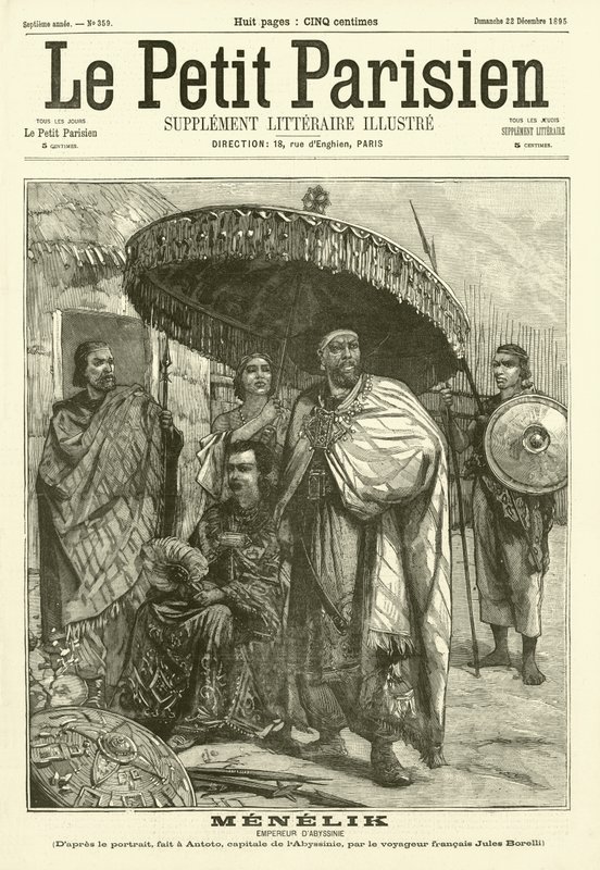 Menelik, císař Habeše od Jules Borelli
