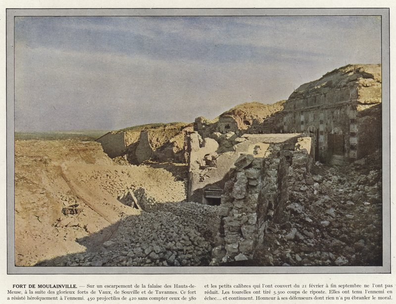 Pevnost Moulainville od Jules Gervais Courtellemont