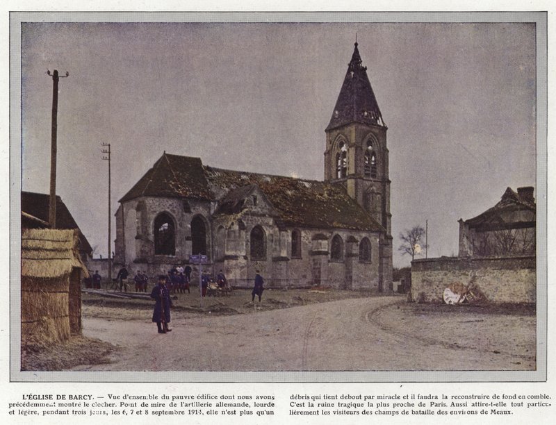 Kostel Barcy od Jules Gervais Courtellemont