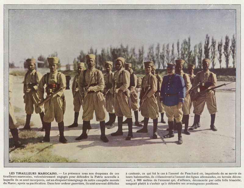 Marocký Tirailleurs od Jules Gervais Courtellemont