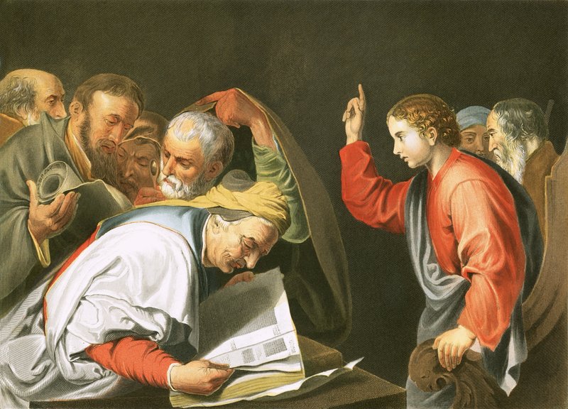 Kristus mezi lékaři od Jusepe de Ribera