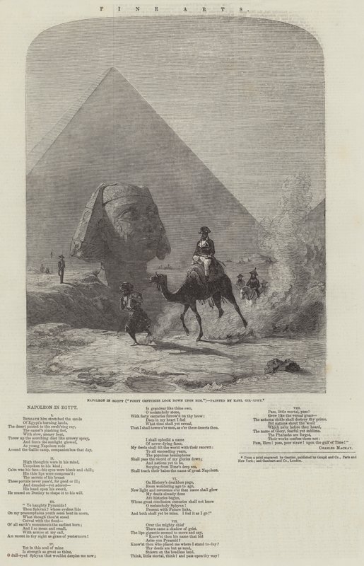 Napoleon v Egyptě (Čtyřicet století na něj shlíží) od Karl Girardet
