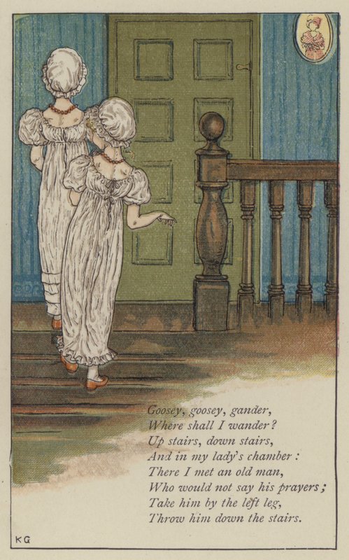 Husí, husí, gander (barva litho) od Kate (after) Greenaway