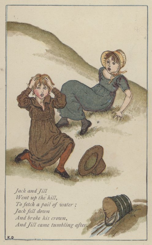 Jack a Jill (barevné lito) od Kate (after) Greenaway