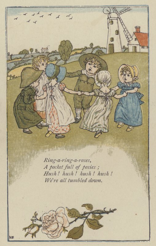 Ring-a-ring-a-roses (barva lito) od Kate (after) Greenaway