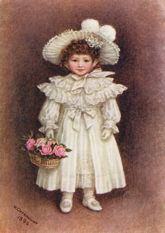 Vera Evelyn Samuel (barevná litografie) od Kate (after) Greenaway