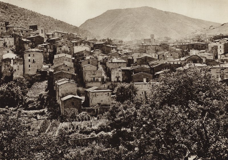 Itálie: Scanno, Abruzzi (černobílá fotografie) od Kurt Hielscher