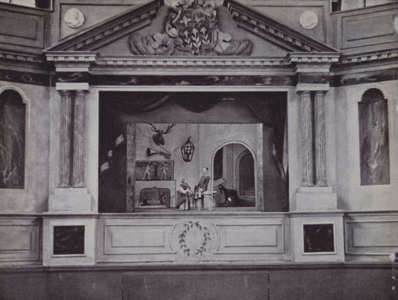 Loutkové divadlo, Eton (č/b foto) od Laszlo Moholy Nagy