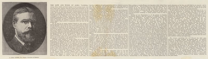 L Alma Tadema, RA od Lawrence Alma Tadema