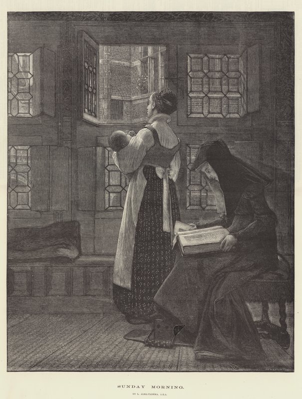 Nedělní ráno od Lawrence Alma Tadema