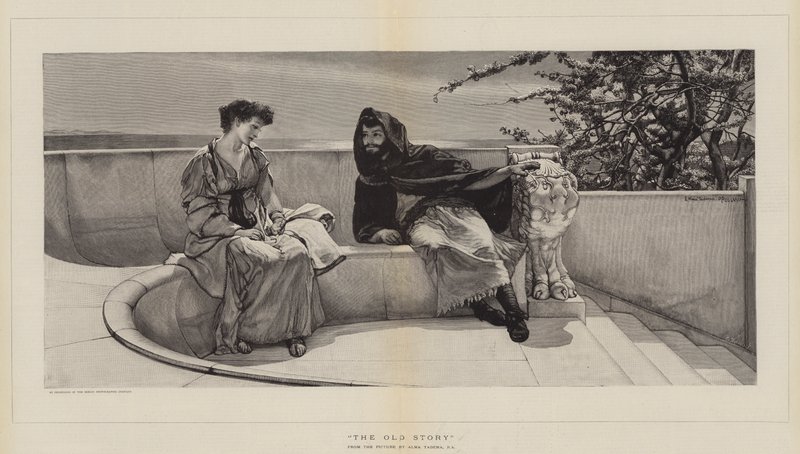 Starý příběh od Lawrence Alma Tadema