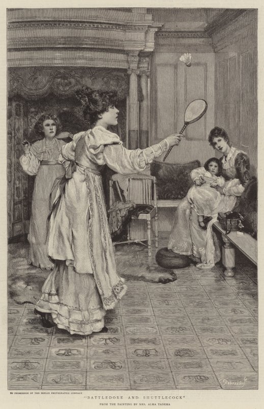 Battledore a Shuttlecock od Lawrence Alma Tadema