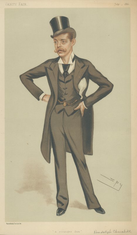 Lord Randolph Churchill od Leslie Matthew Ward