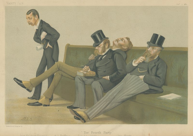 Spencer-Churchill, Balfour, Drummond-Wolff a Gorst od Leslie Matthew Ward