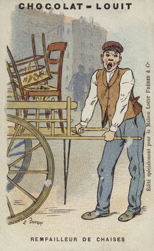 Chairmaker (chromolit) od Louis Borgex