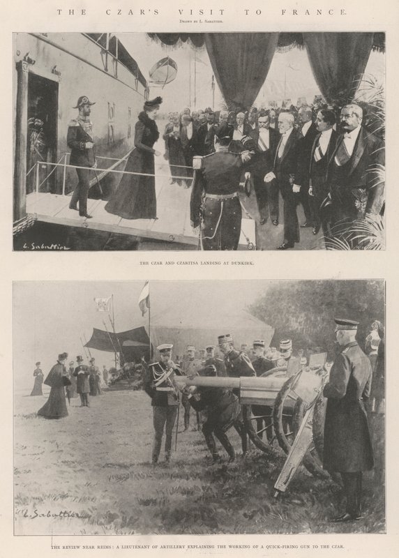 Carova návštěva ve Francii od Louis Remy Sabattier
