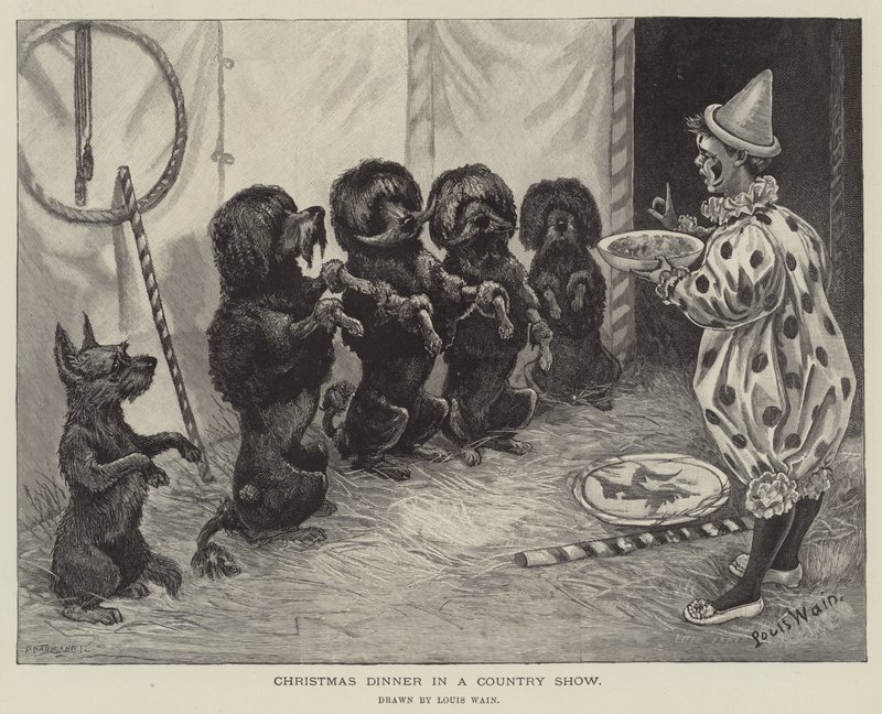 Vánoční večeře v country show od Louis Wain