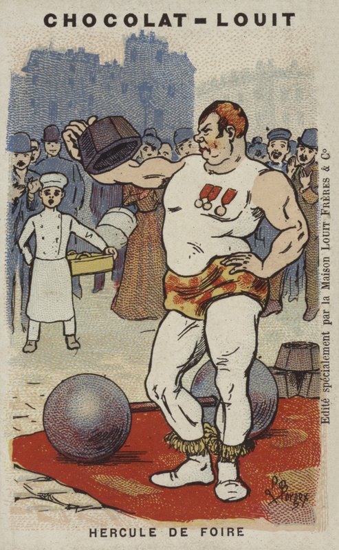 Fair Hercules (chromolitho) od Louis Borgex