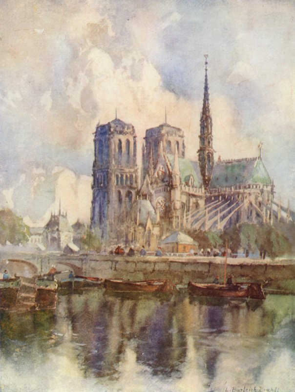Katedrála Notre-Dame, Paříž od Louis Burleigh Bruhl