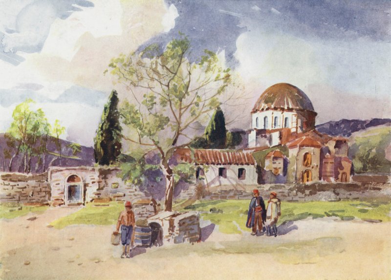 Klášter Daphni, Řecko od Louis Burleigh Bruhl