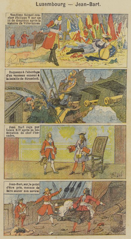 Lucembursko, Jean-Bart (barevné lito) od Louis Charles (after) Bombled