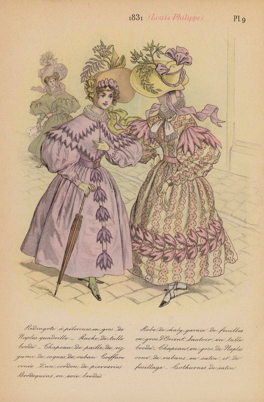 Francouzská móda: (barevná litografie). od Louis Colas