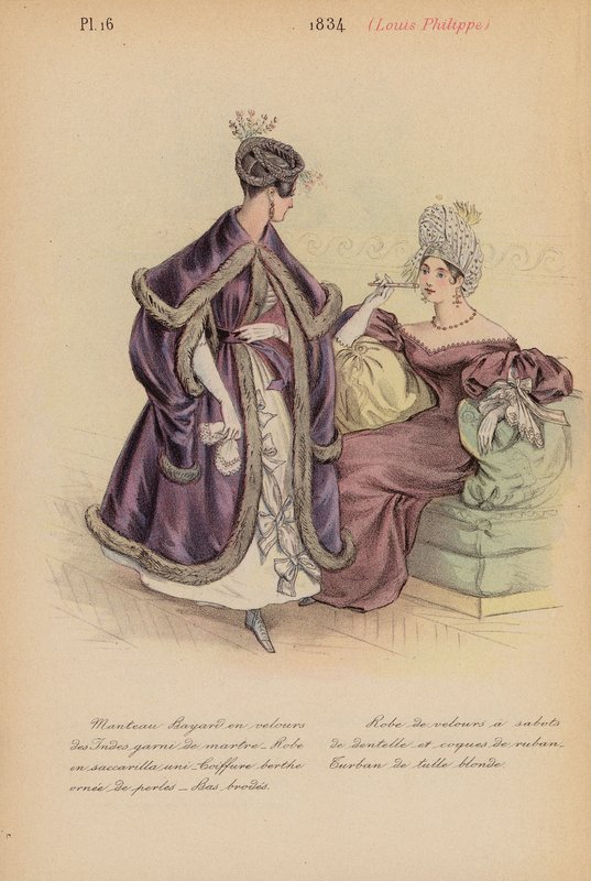 Francouzská móda: (barevná litografie). od Louis Colas