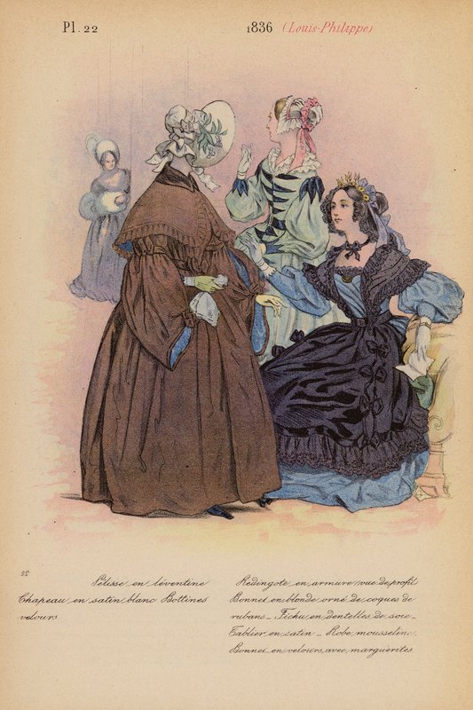 Francouzská móda: (barevná litografie). od Louis Colas
