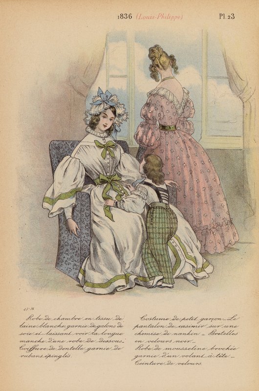 Francouzská móda: (barevná litografie). od Louis Colas