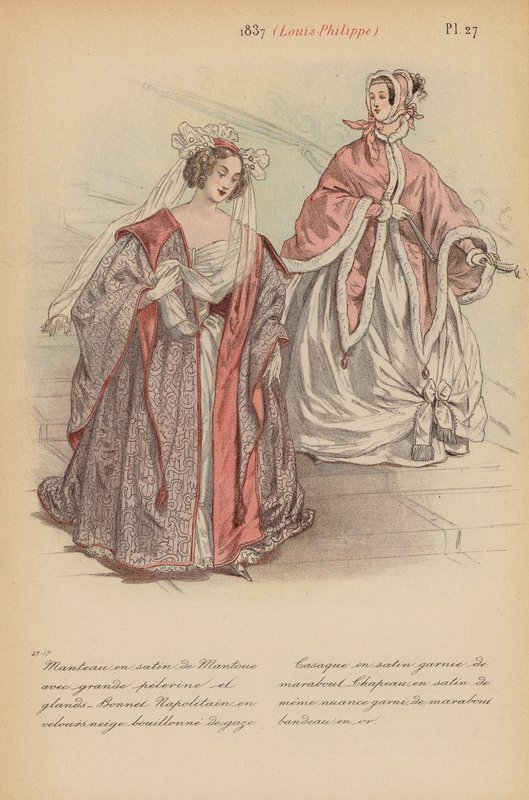 Francouzská móda: (barevná litografie). od Louis Colas