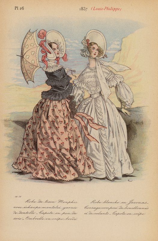 Francouzská móda: (barevná litografie). od Louis Colas