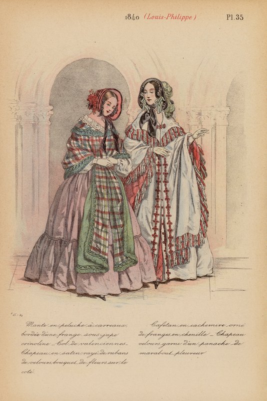 Francouzská móda: (barevná litografie). od Louis Colas